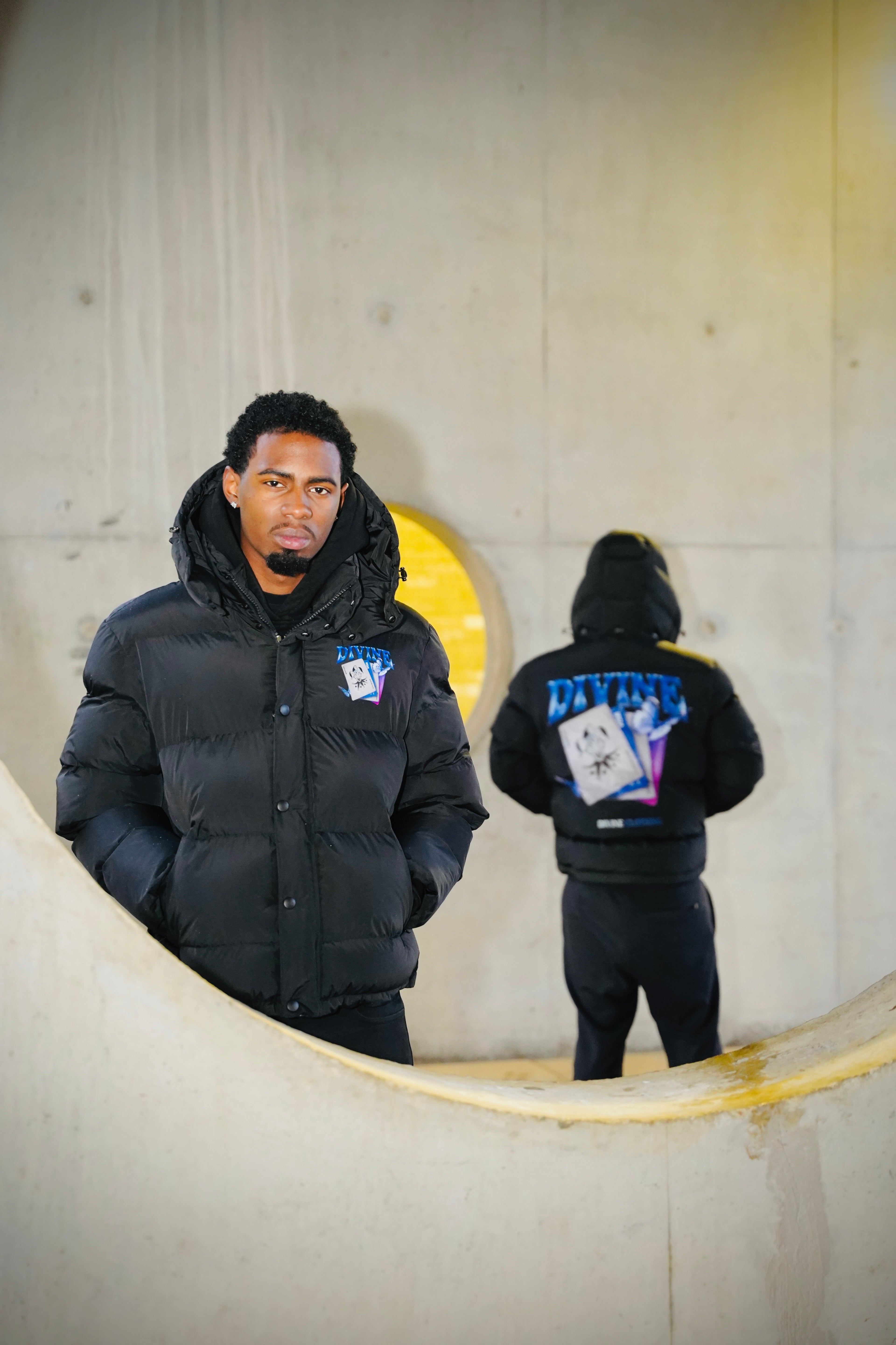 JOKER PUFFER JACKET - BLACK