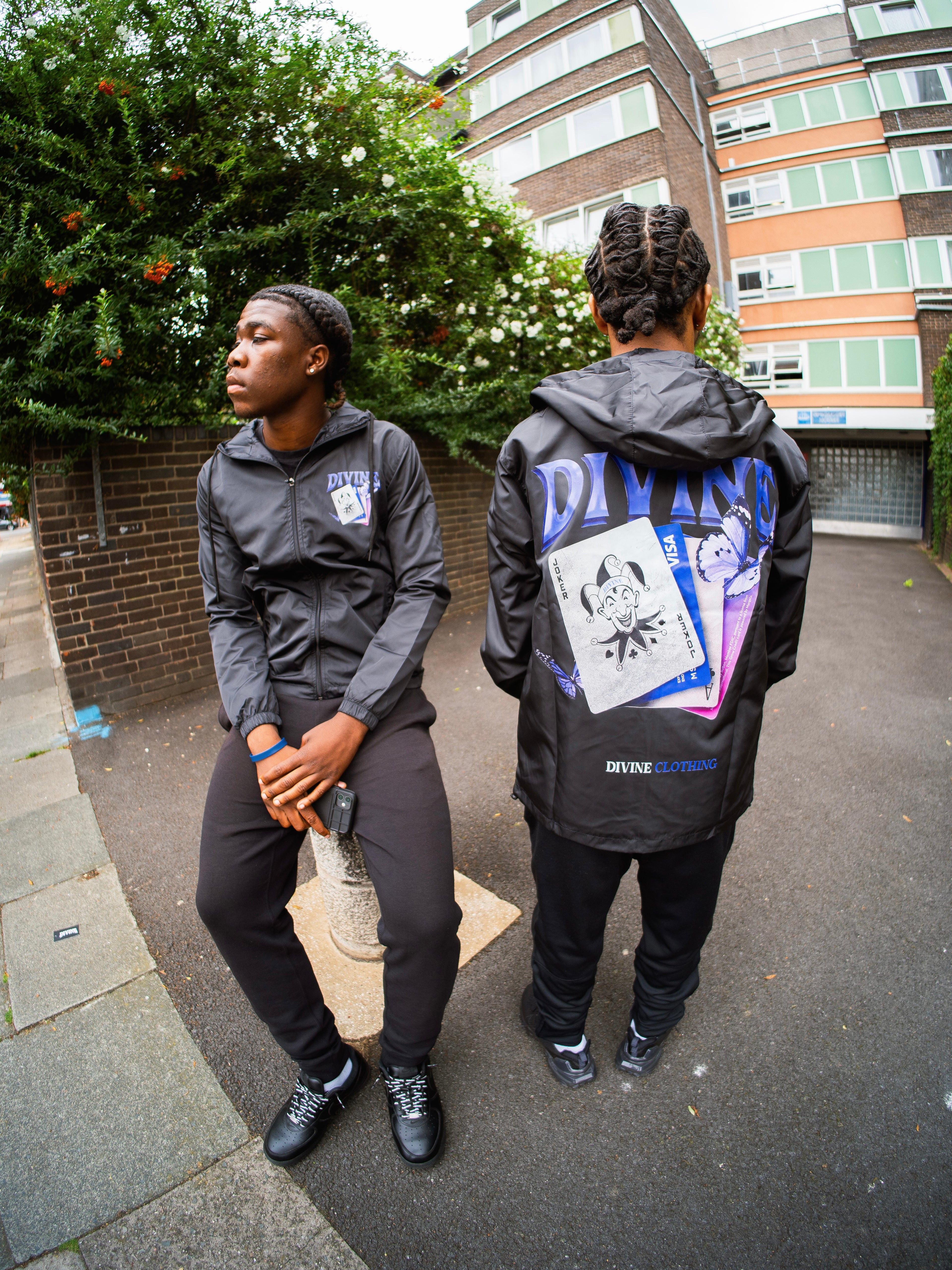 eye catching graphic streetwear windbreaker under £40 that's waterproof and wind repellent