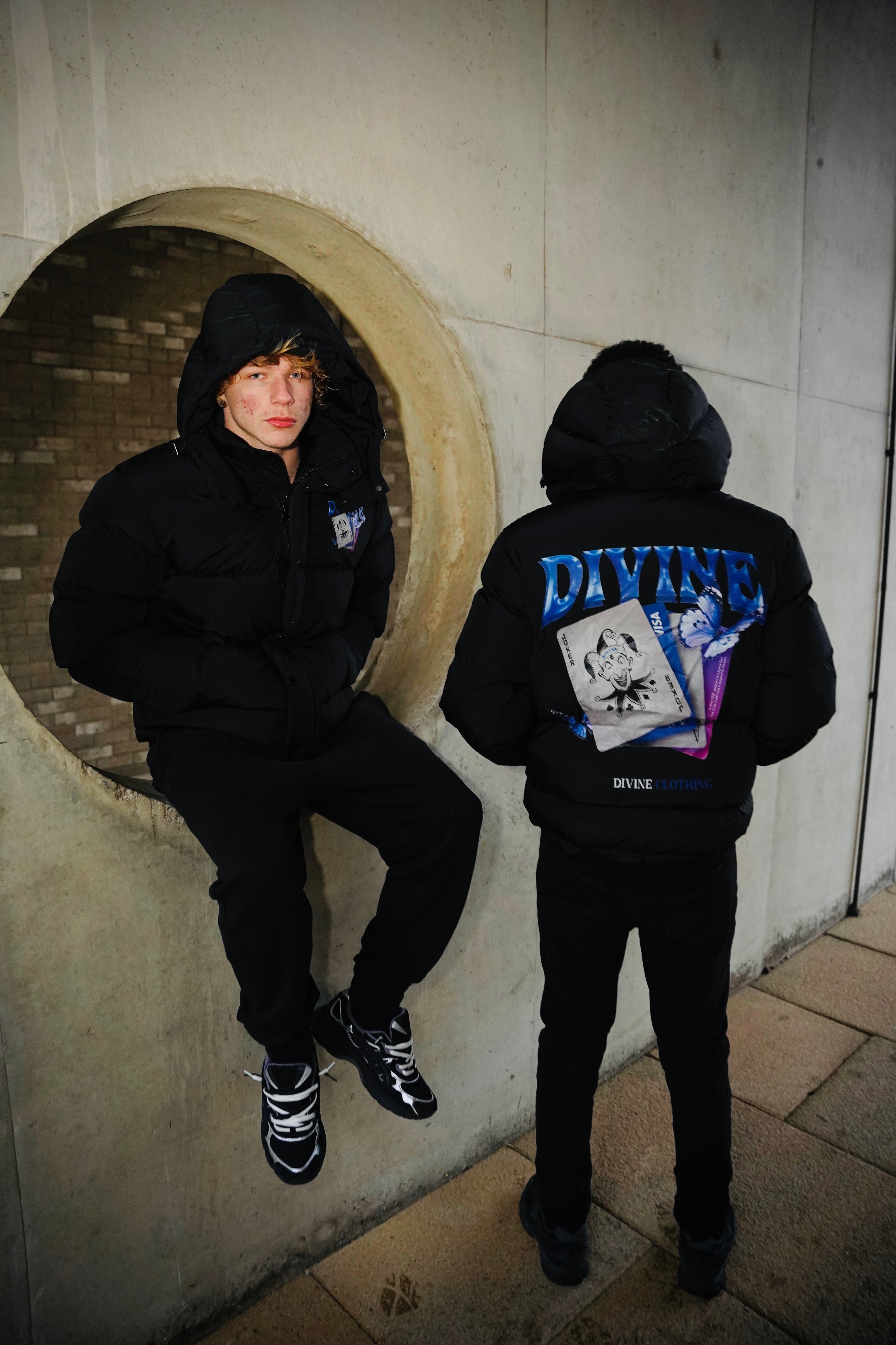 JOKER PUFFER JACKET - BLACK