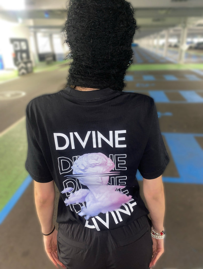 Biblical david streetwear graphic tshirt black Divine Clothing UK 