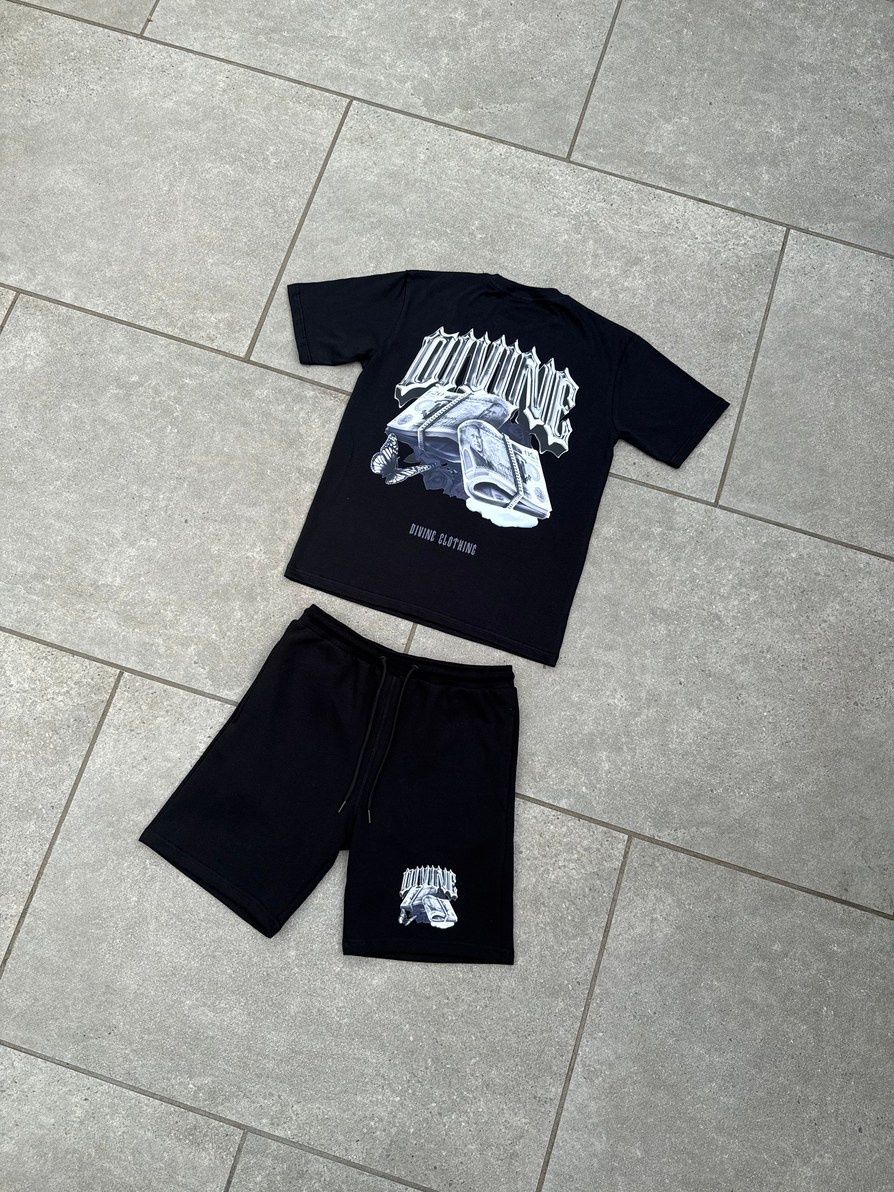 PINNACLE SHORTS SET - BLACK