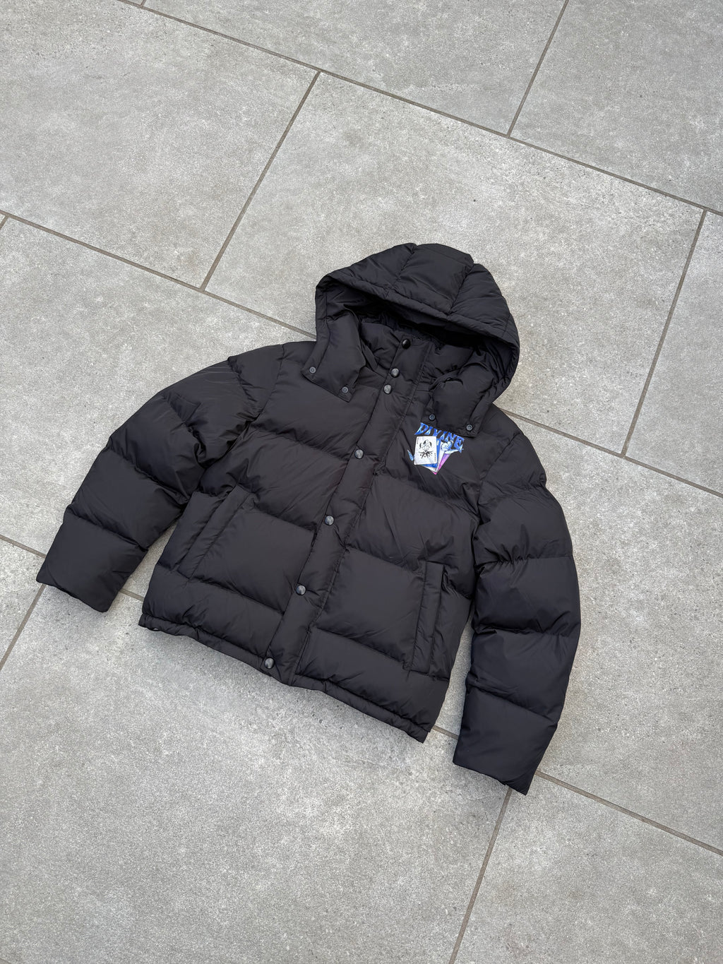 JOKER PUFFER JACKET - BLACK
