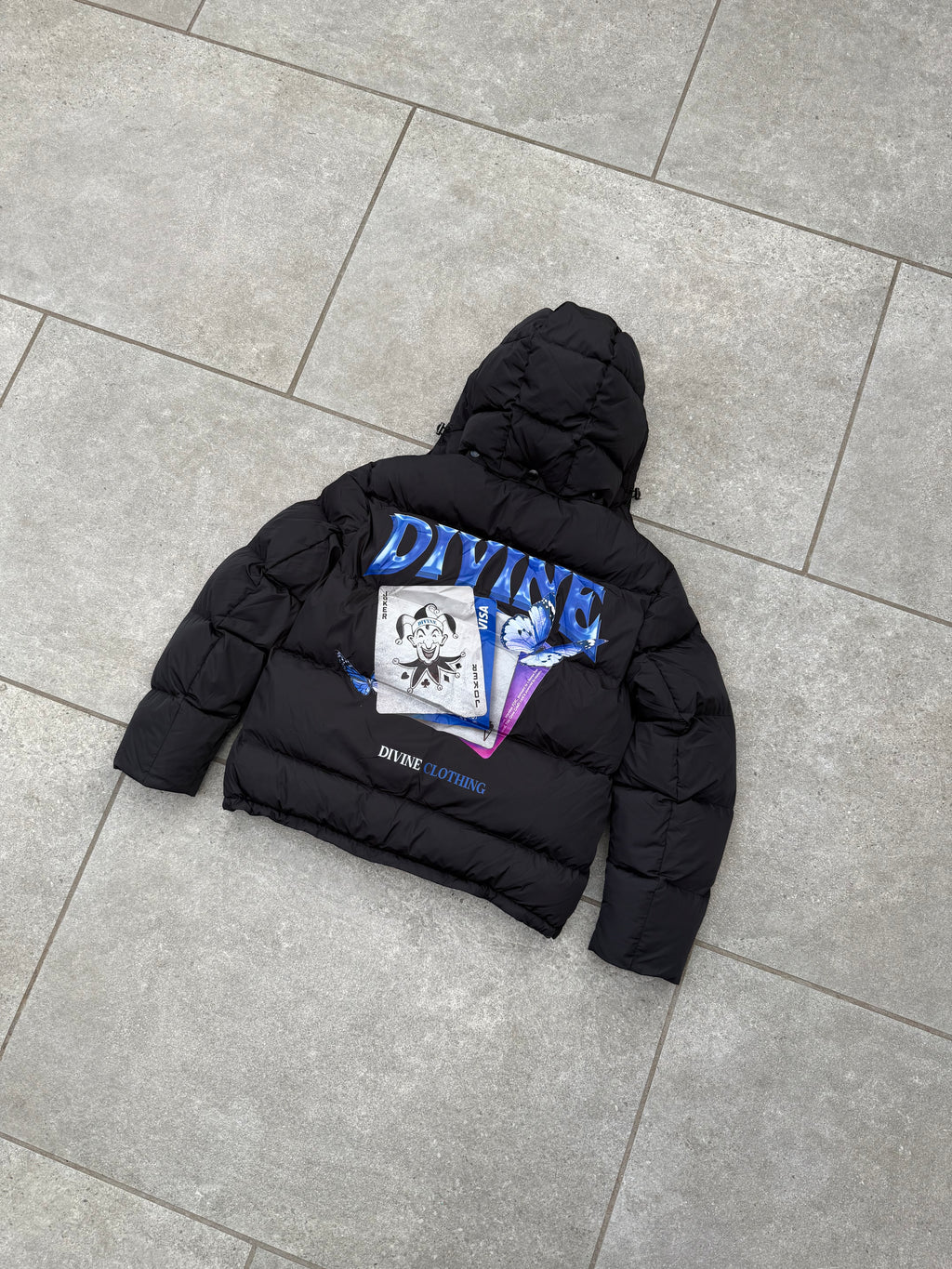 JOKER PUFFER JACKET - BLACK