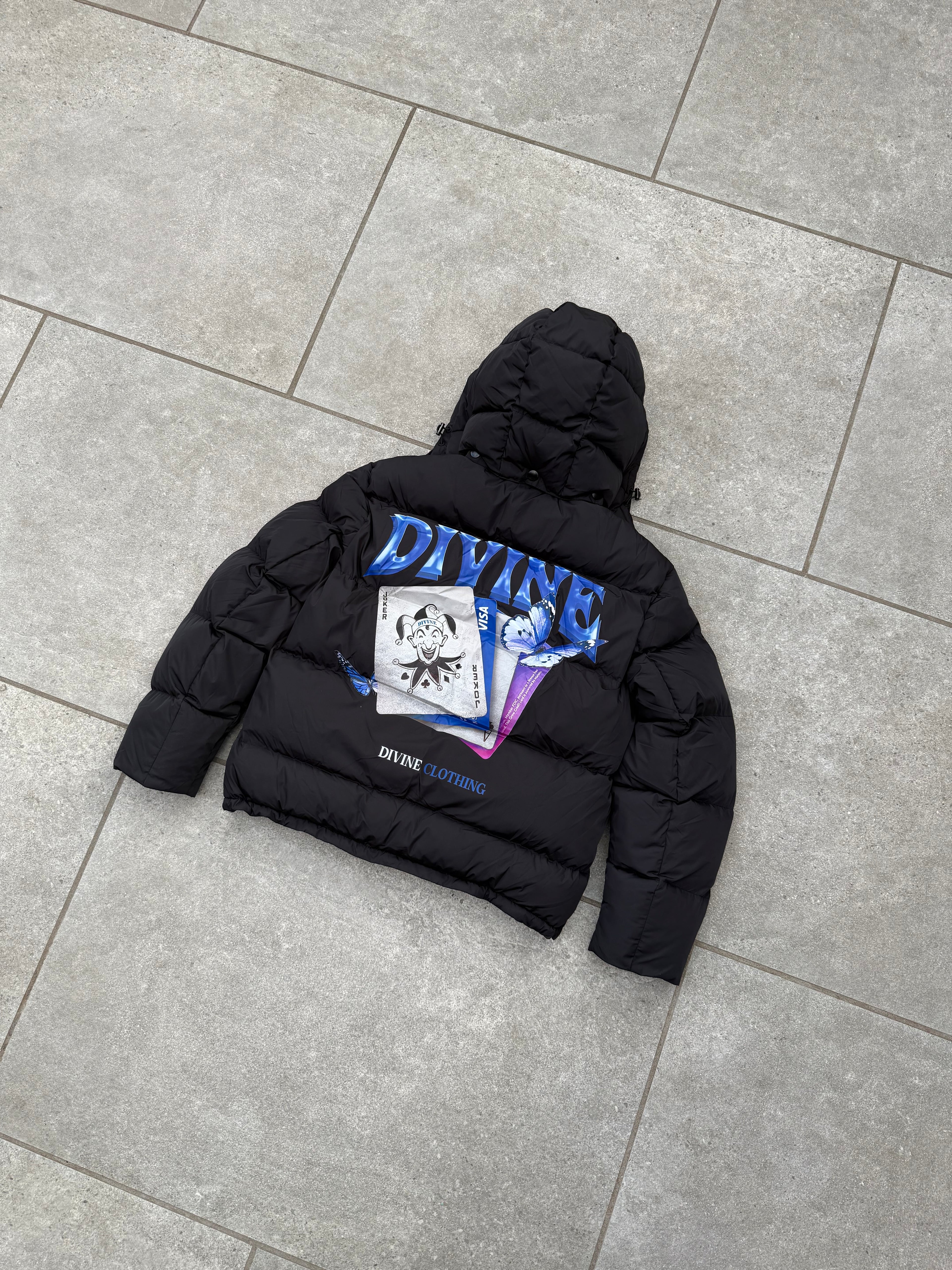 JOKER PUFFER JACKET - BLACK