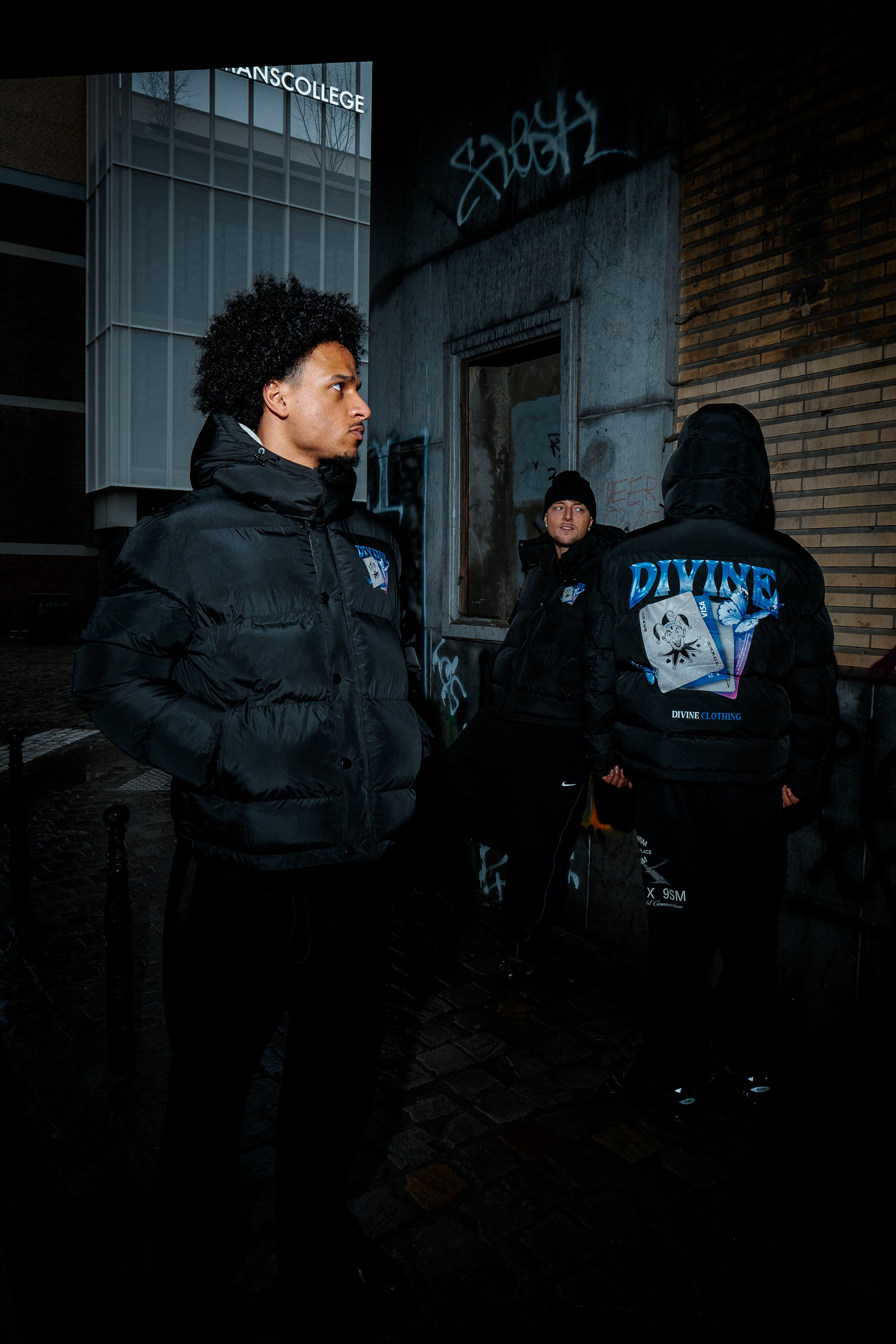 JOKER PUFFER JACKET - BLACK