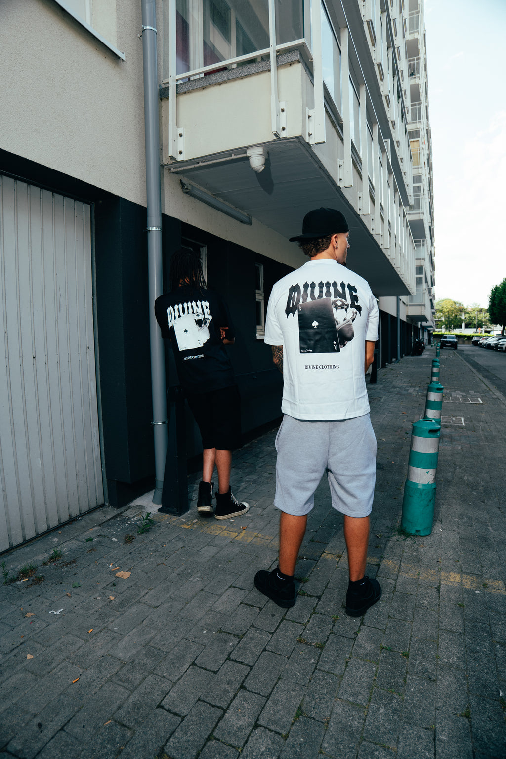 ACE SHORTS SET - WHITE/GREY