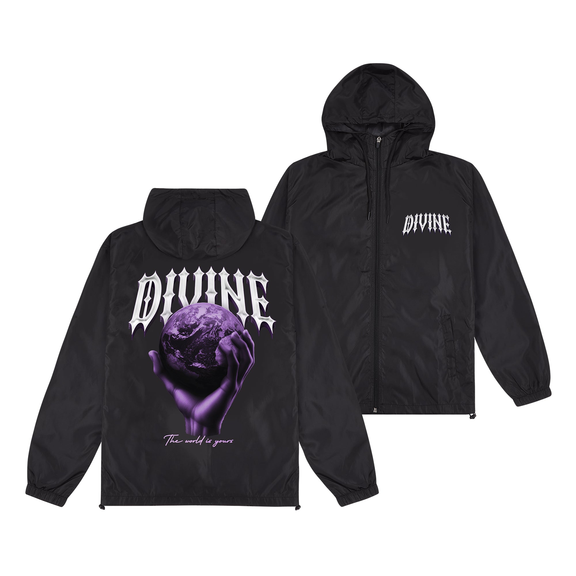 THE WORLD IS YOURS WINDBREAKER - PURPLE