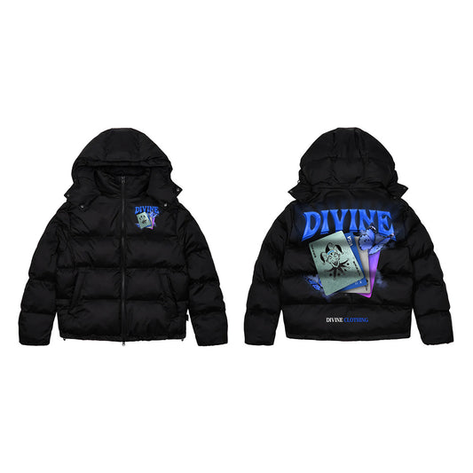 JOKER PUFFER JACKET - BLACK