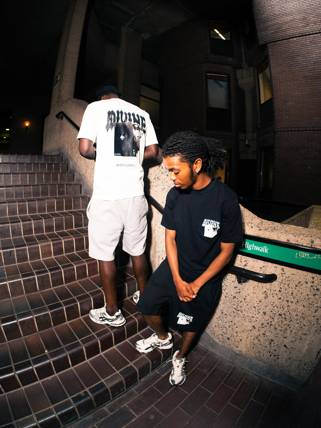 ACE SHORTS SET - WHITE/GREY
