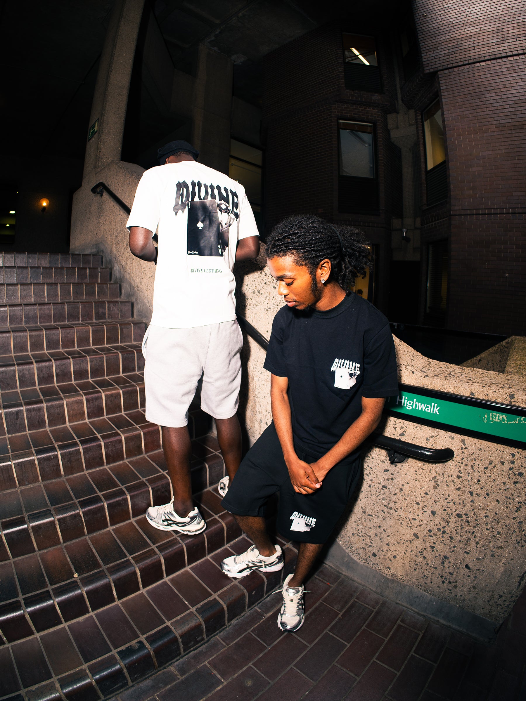 ACE SHORTS SET - WHITE/GREY