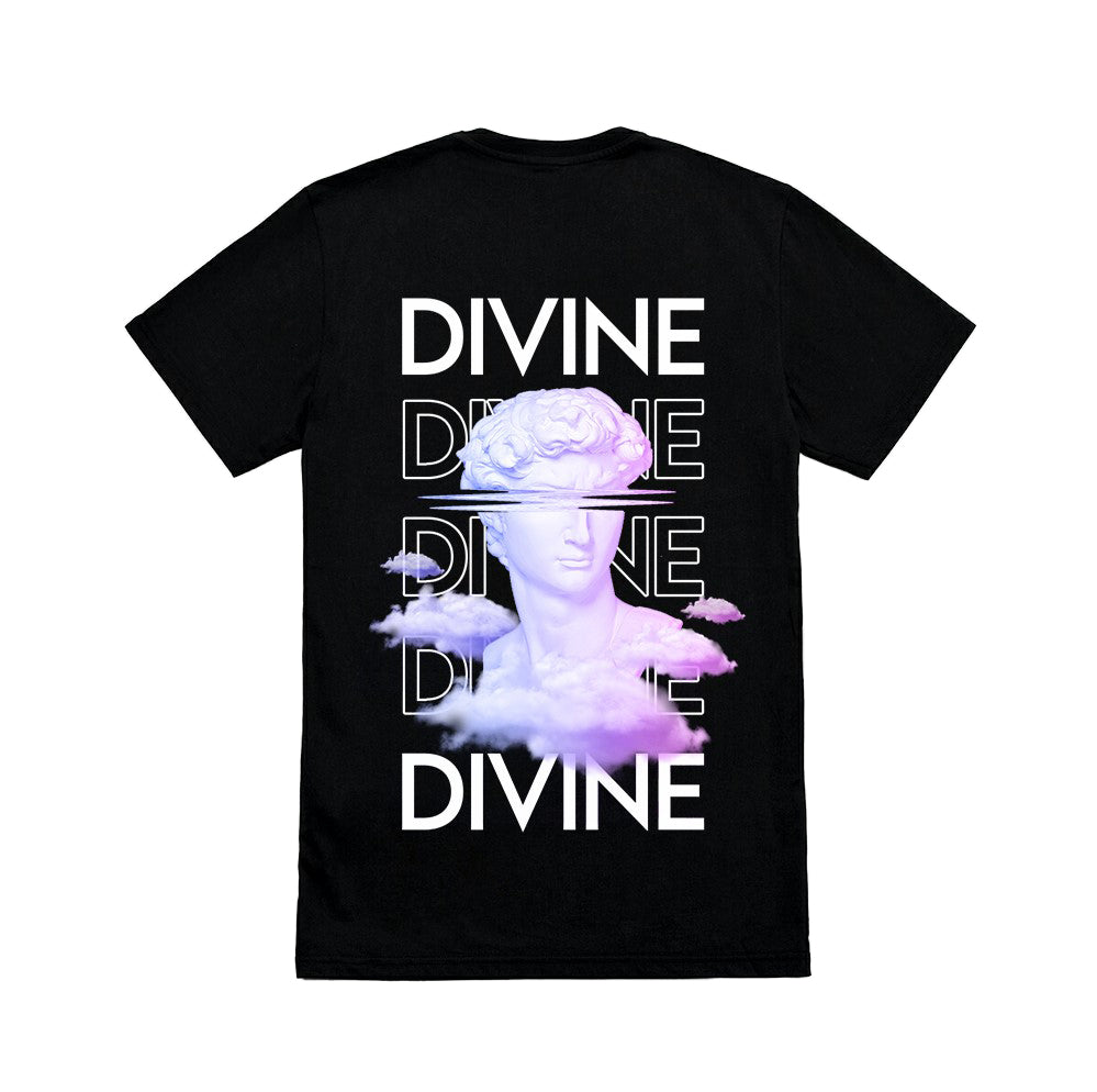 Biblical david streetwear graphic tshirt black Divine Clothing UK 